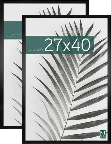 Vista 33 de MCS Studio Gallery 8x8 Marco de Imagen de Madera de Ingeniería de Grano de Madera Negro, Colgante de Pared y Caballete para Exhibición en Mesa