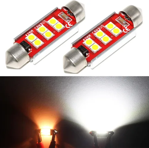 Vista 9 de PHINLION Bombillas LED DE3175, súper brillantes de 500 lúmenes, 31 mm Festoon DE3021 DE3022 3175 para luces interiores de techo, mapa, maletero