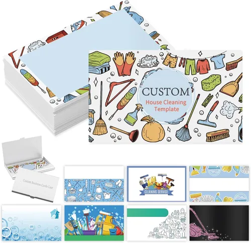Vista 19 de Tarjetas de visita comerciales personalizadas con logotipo, personalizadas imprimibles de doble cara, tarjetas de visita personalizables 1000 500