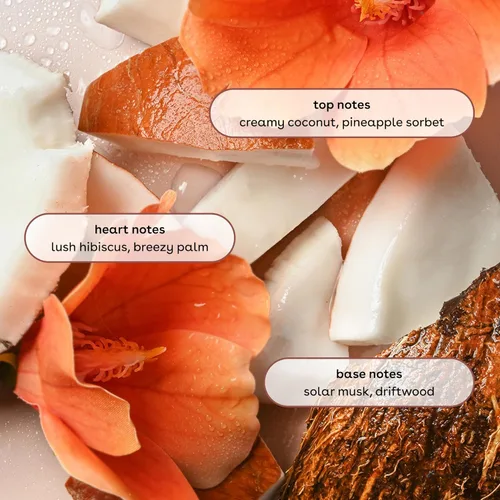 Vista 3 de eos Spray corporal de cachemira, aguas de coco, spray corporal para mujeres, niebla para el cabello, perfume de coco, hidratante, ácido hialurónico