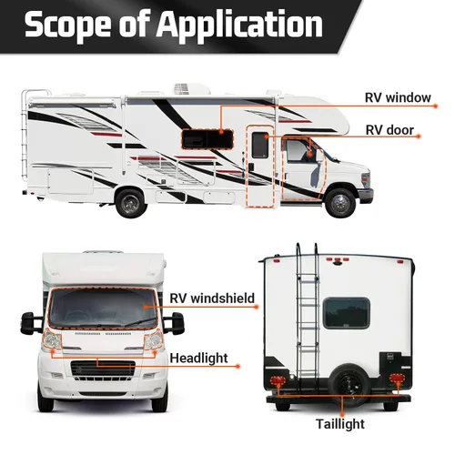 Vista 5 de Cinta selladora de butilo, selladores PROMOTOR Cinta de goma de butilo para instalar piezas de coche, ventanas, puertas y parabrisas, etc.