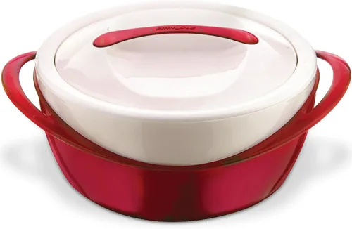 Vista 13 de Pinnacle Cazuela Grande Aislada con Tapa 3.6 qt. Elegante Calentador/Enfriador de Comida Olla Caliente, Cuenco Térmico para Servir Sopa/Ensalada