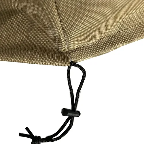 Vista 5 de Cubierta rectangular resistente al agua de 60 pulgadas para fogata de gas de patio al aire libre, 60 pulgadas de largo x 38 pulgadas de ancho x 24