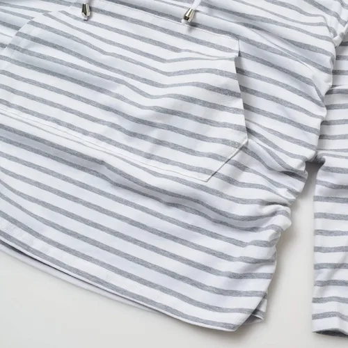 Vista 4 de GINKANA Sudadera con capucha de maternidad de manga larga camiseta casual de maternidad para embarazo ropa casual