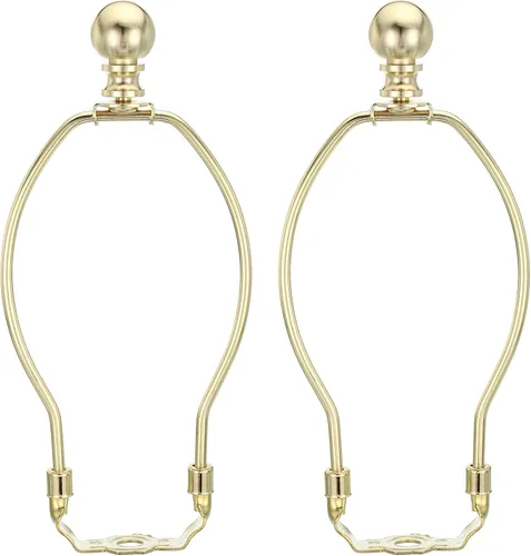 Vista 12 de PATIKIL Kit de arpa de lámpara de 5 pulgadas con remate, 2 juegos de soporte de sombra desmontable, accesorios de iluminación para lámparas de pie