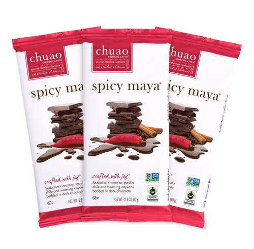 Vista 19 de Chuao Chocolatier Barras de chocolate con leche de Pumpkin Spice S'mores Chocolate gourmet con miel artesanal europeo sin conservantes Para