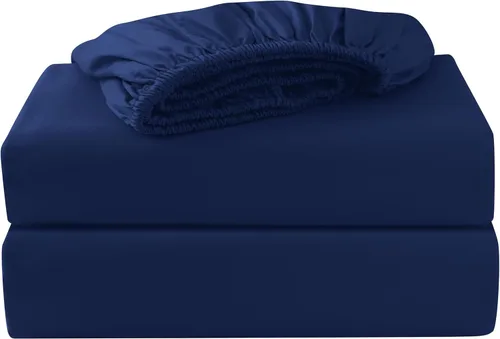 Vista 30 de Sábana Bajera Ajustable Solamente King Dividido/Paquete de 2 Twin XL, 100% Algodón Egipcio, 600 Número de Hilos, Bolsillo Profundo de 8"-16", Sábana