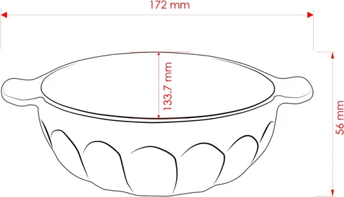 Vista 6 de Mintra - Tazón de plástico irrompible colorido, 4 unidades, (pequeño con asas, 18.6 fl oz, salmón) - (parte de un juego) - Helado, ensalada