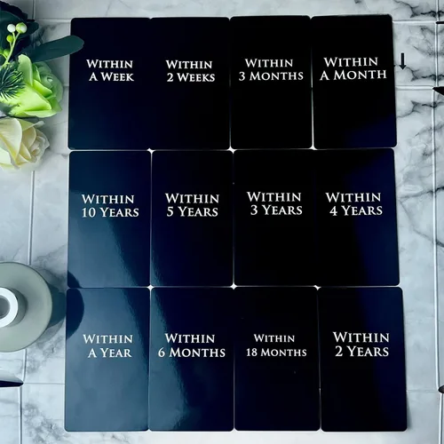 Vista 2 de Baraja de Oráculo del Tiempo Trikendou [La Luna Te Dirá Cuándo], Cartas de Oráculo del Tiempo para Predecir el Tiempo, Cartas de Tarot