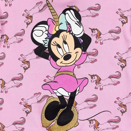 Vista 4 de Disney Minnie Mouse - Conjunto de sudadera con capucha y pantalones de vellón para bebés y niñas pequeñas Rojo
