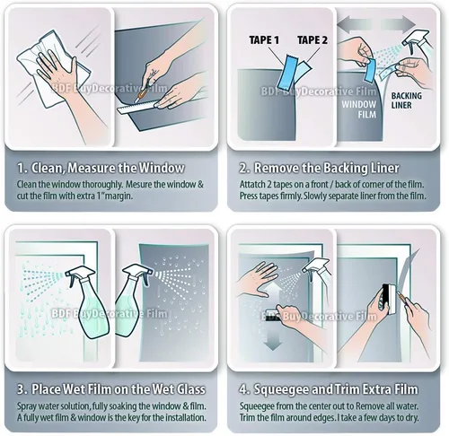 Vista 5 de BDF BRZ20 - Película reflectante para ventana, color bronce, control solar y privacidad diurna (oscuro), 24 pulgadas x 24 pies