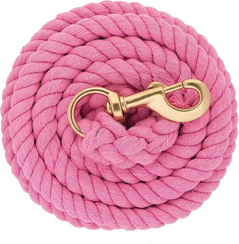 Vista 2 de Weaver Equine Performance - Cuerda de plomo larga para caballo con accesorio halter rápido, agarre suave y cómodo, tachuela de caballo de granero