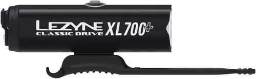 Vista 5 de LEZYNE Classic Drive 700XL - Luz frontal LED blanca recargable con USB IPX7 con múltiples modos de sólido y flash, soporte de correa versátil