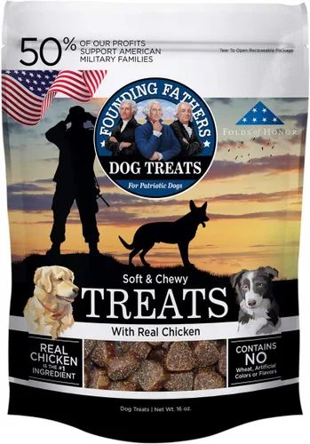 Vista 2 de Founding Fathers Golosinas suaves y masticables para perros, carne de res, 16 onzas (paquete de 1)