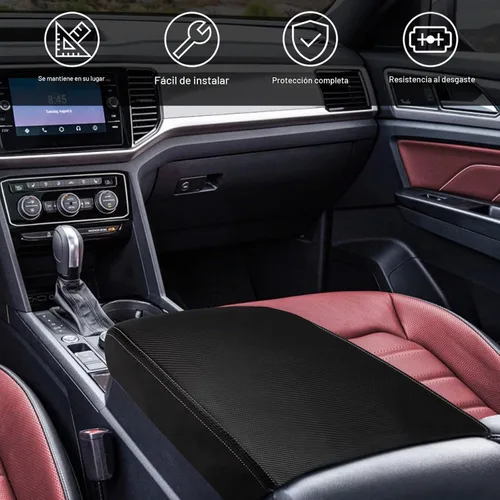 Vista 5 de INTGET Funda para consola central Volkswagen/VW Atlas 2025 2024, funda de cojín para reposabrazos, cubierta de consola central, protector de tapa