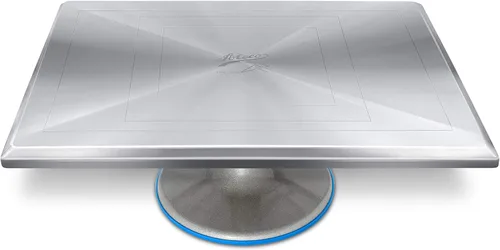 Vista 10 de Ateco 608 REVOLVING Cake Decorating soporte, 11" Ronda, apto para uso alimentario de plástico Base & parte superior, #613 - base de aluminio, 12