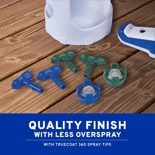 Vista 6 de Graco 26D281 TrueCoat 360 Pulverizador de pintura de doble velocidad, azul/blanco