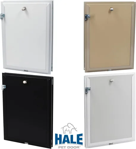 Vista 5 de Modelo de puerta Puertas para gatos y perros Solapas de vinilo dobles de bajo consumo Cubierta de seguridad de bloqueo Requiere instalación