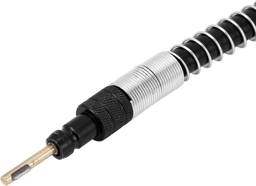 Vista 9 de Herramienta de cuchillo de grabado de cincel para carpintería eléctrica, 5 cuchillas de tallado, 2 llaves y tubo suave