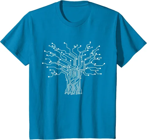Vista 28 de Electronics Technician Binary Tree - Electrical Engineer T-Shirt Asphalt Grey