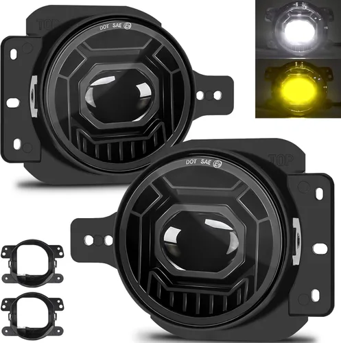 Vista 10 de Conjunto de luces antiniebla LED redondas para Toyota Tacoma 2016-2023, 4Runner 2014-2023, Tundra 2014-2019, Camry 2007-2014, RAV4 2006-2012, Yaris