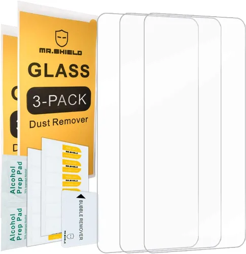 Vista 2 de Mr.Shield [Paquete de 3] Protector de pantalla diseñado para Samsung Galaxy S10e [vidrio templado]
