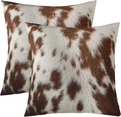 Vista 16 de Juego de 2 fundas de almohada con estampado de vaca de las tierras altas de 24 x 24 pulgadas para mujeres adultas, fundas de almohada de granja