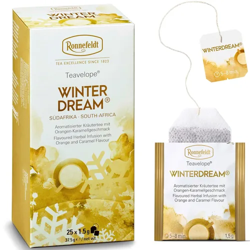 Vista 7 de Ronnefeldt Teavelope Rooibos Classic - Té de hierbas rojo sudafricano naturalmente sin cafeína - 25 bolsas de té envueltas individualmente