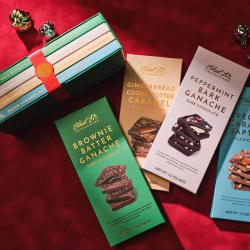 Vista 6 de Ethel M Chocolates Holiday Brownie Batter Ganache Chocolate Negro Gourmet Tableta Bar (3.00 oz)