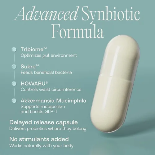 Vista 3 de BIOMA GLP-1 Booster - Suplemento natural para el control del apetito con probióticos, prebióticos y postbióticos clínicamente probados, apoya