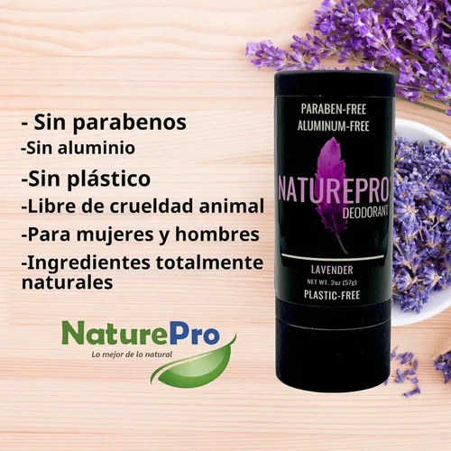 Vista 7 de (R) Desodorante (Lavanda) - Todo Natural para Hombres y Mujeres - Sin parabenos, - con aceite de coco y manteca de karité