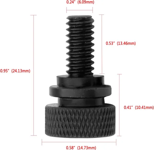 Vista 2 de Tornillo de asiento de acero Tornillo de asiento Harley compatible con Davidson 1996-2021, 1 unidad