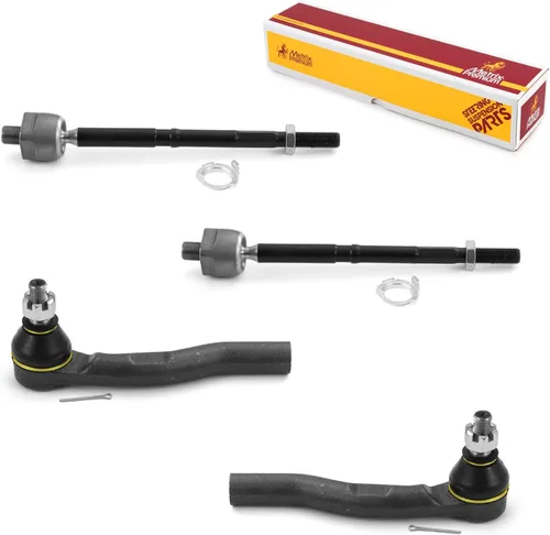 Vista 18 de Metrix Premium Chassis Parts - Kit de 4 piezas de extremos de barra de acoplamiento frontal exterior e interior compatible con Nissan Pathfinder