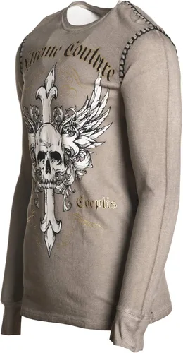 Vista 5 de Xtreme Couture by Affliction Camiseta térmica para hombre Annuit Biker MMA