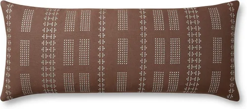 Loloi Jean Stoffer x Charles Collection PJS0006 - Funda de almohada (13.0 x 35.0 in), color arcilla