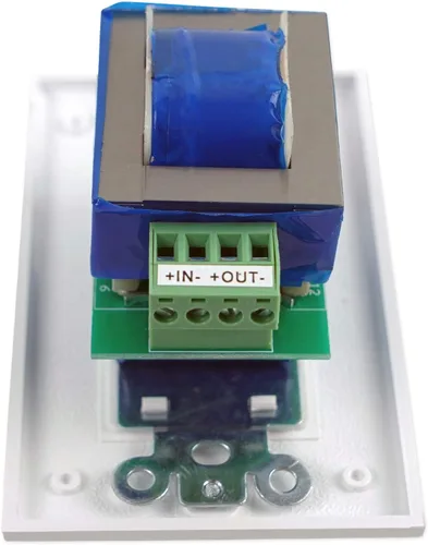 Vista 5 de Rockville VOL70100 - Controlador de zona de control de volumen de pared de 100 W, 70 V, blanco, esfera giratoria de 11 pasos, terminal de bloque