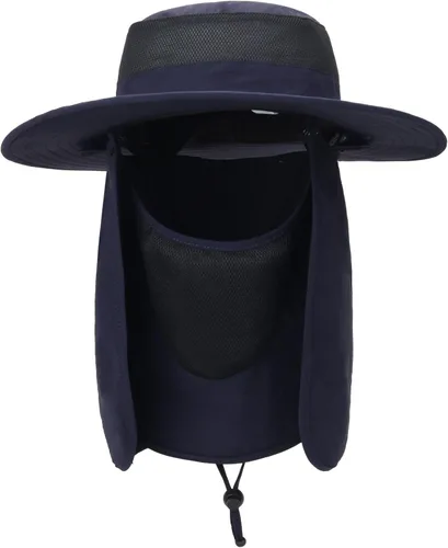 Vista 9 de Outdoor Sun Hat UPF 50 Protection Waterproof Fishing hat Face Cover Summer Neck Flap Hat