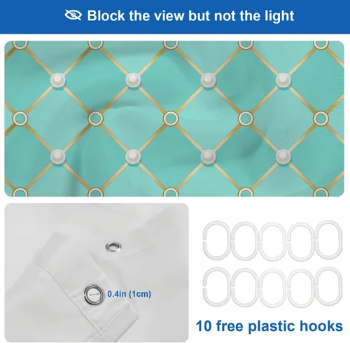 Vista 418 de Shrahala Father and Child Embracing No Hooks Shower Curtain with Snap in Liner Set, Tender Moment Captured Bathroom Décor Polyester Fiber Waterproof