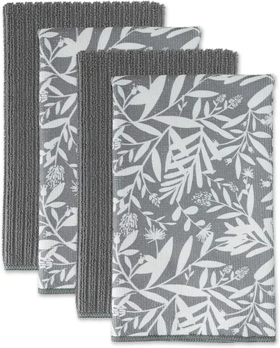 Vista 18 de DII Cleaning Collection - Juego de microfibra multiusos, damasco negro, juego de paños de cocina