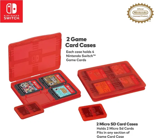 Vista 7 de RDS Officially Licensed Nintendo Switch Deluxe OLED, Nintendo Switch, & Switch Lite Game Traveler Case - Purple Ballistic Nylon, Viewing Stand, &