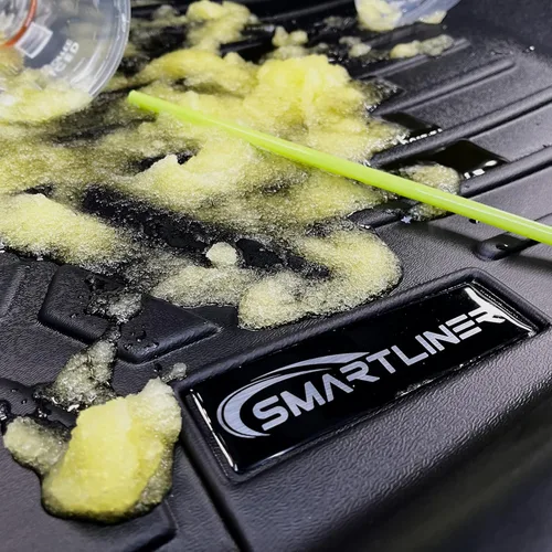 Vista 8 de SMARTLINER Juego de alfombrillas de suelo de 2 filas para todo tipo de clima, compatibles con Land Rover Defender 130 2023-2024