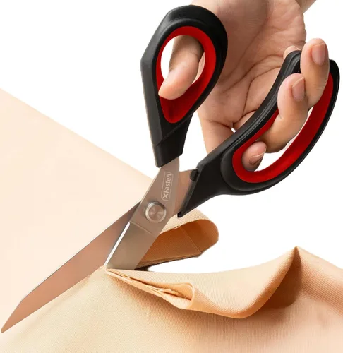 XFasten Tijeras de sastre profesionales de alta resistencia, 9.5 pulgadas, tijeras de modista ultra afiladas para corte de tela | Tijeras de coser