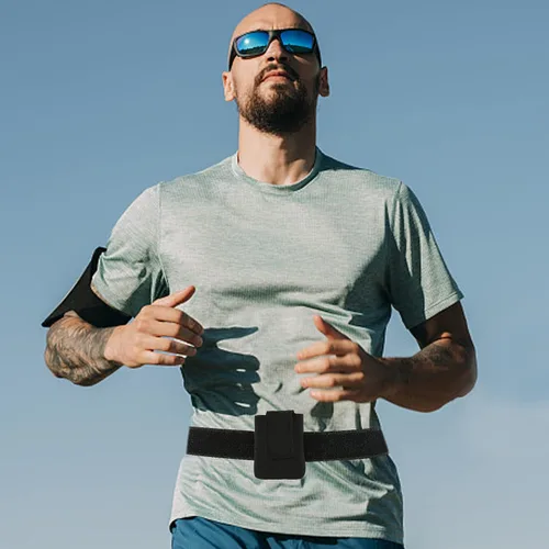 Vista 7 de Cinturón de cintura con soporte para bomba de insulina – Compatible con t:Slim/t:Slim X2 – Funda ajustable para bomba diabética – Cinturón de bomba