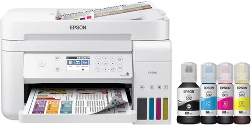Epson EcoTank ET-3760 Impresora Supertank inalámbrica a color todo en uno sin cartuchos con escáner, copiadora y Ethernet, regular