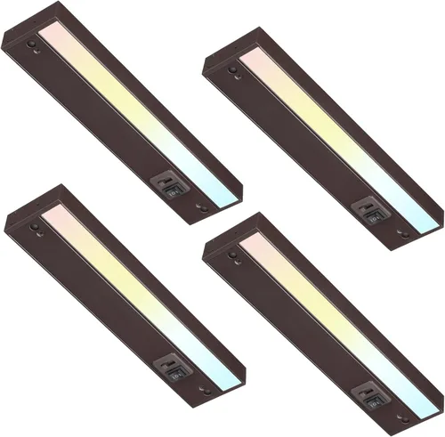 Vista 13 de TORCHSTAR Paquete de 2 luces LED 5CCT de 8 pulgadas para debajo del Blanco