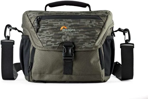 Vista 9 de Lowepro LP37123, Nova 180 AW II - Bolsa para cámara, impermeable, personalizable, se adapta a Pro-Depth DSLR con lente, dron compacto, 3-4 lentes