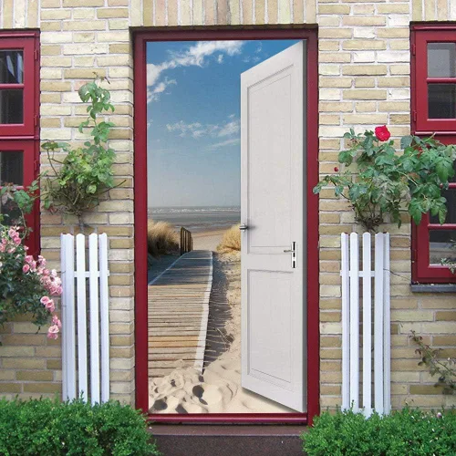 Vista 82 de Calcomanías 3D para puerta, murales para despegar y pegar, papel tapiz de caballo, calcomanías autoadhesivas extraíbles de PVC, impermeable, póster