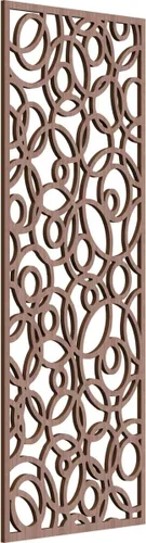 Vista 168 de 9 3/8 pulgadas de ancho x 24 3/8 pulgadas de alto x 1/4 pulgadas de alto, paneles de pared de madera con calado, roble rojo