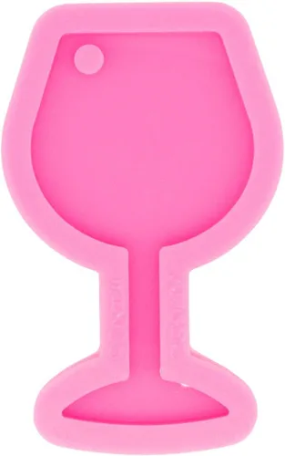 Vista 2 de Moldes de silicona con forma de copas de vino tinto superbrillantes para bricolaje, moldes de arcilla polimérica, moldes de epoxi con forma de copa