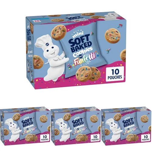 Vista 7 de Pillsbury Mini galletas de chispas de chocolate horneadas suaves, tamaño compartido, 6 oz